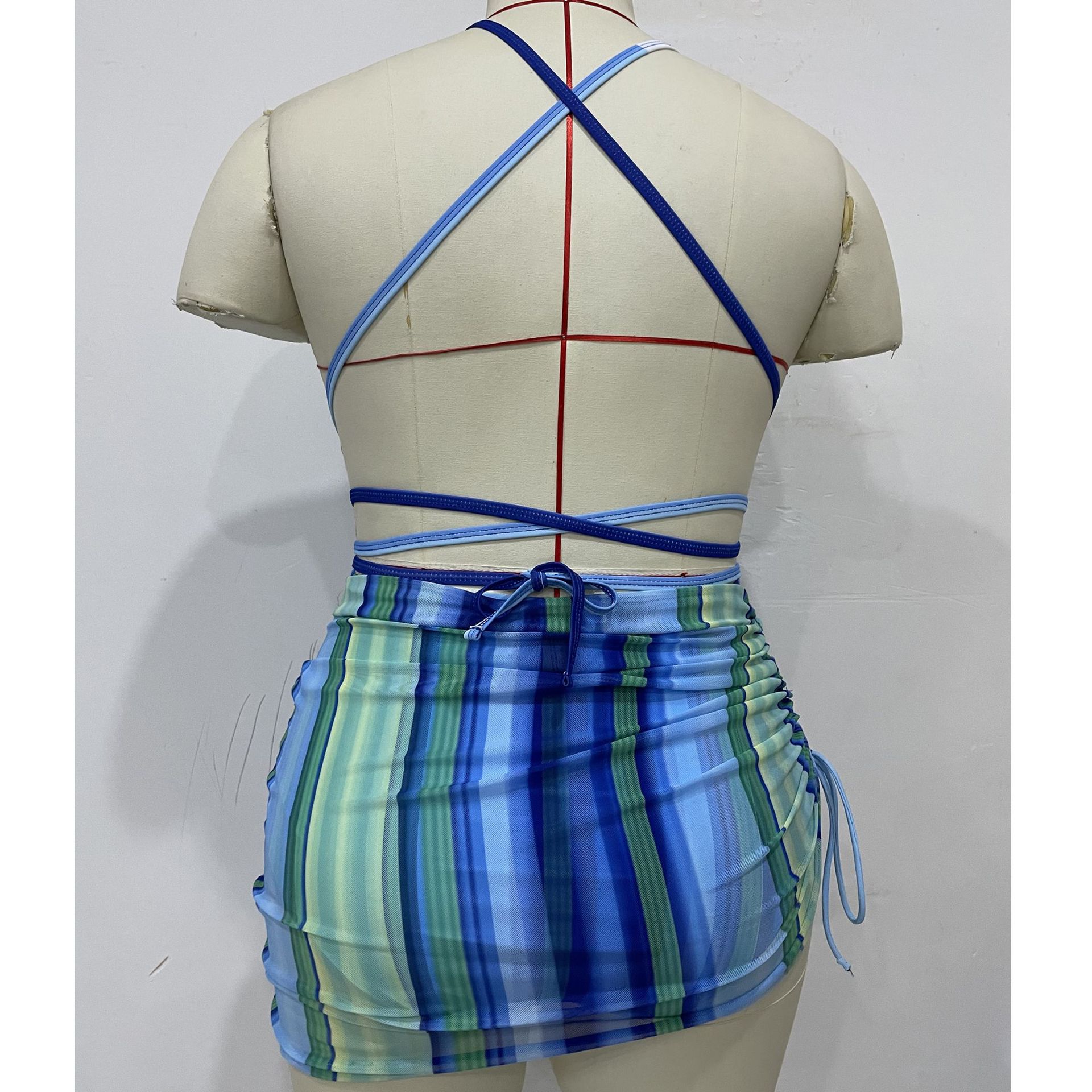 Strap Hollow-Out Low Back One-Piece Swimsuit