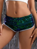 Sexy Nightclub Low Waist Sequined Shorts