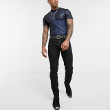 Men See-Through mesh sexy T-shirt