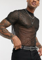 Men See-Through mesh sexy T-shirt Men See-Through mesh sexy T-shirt