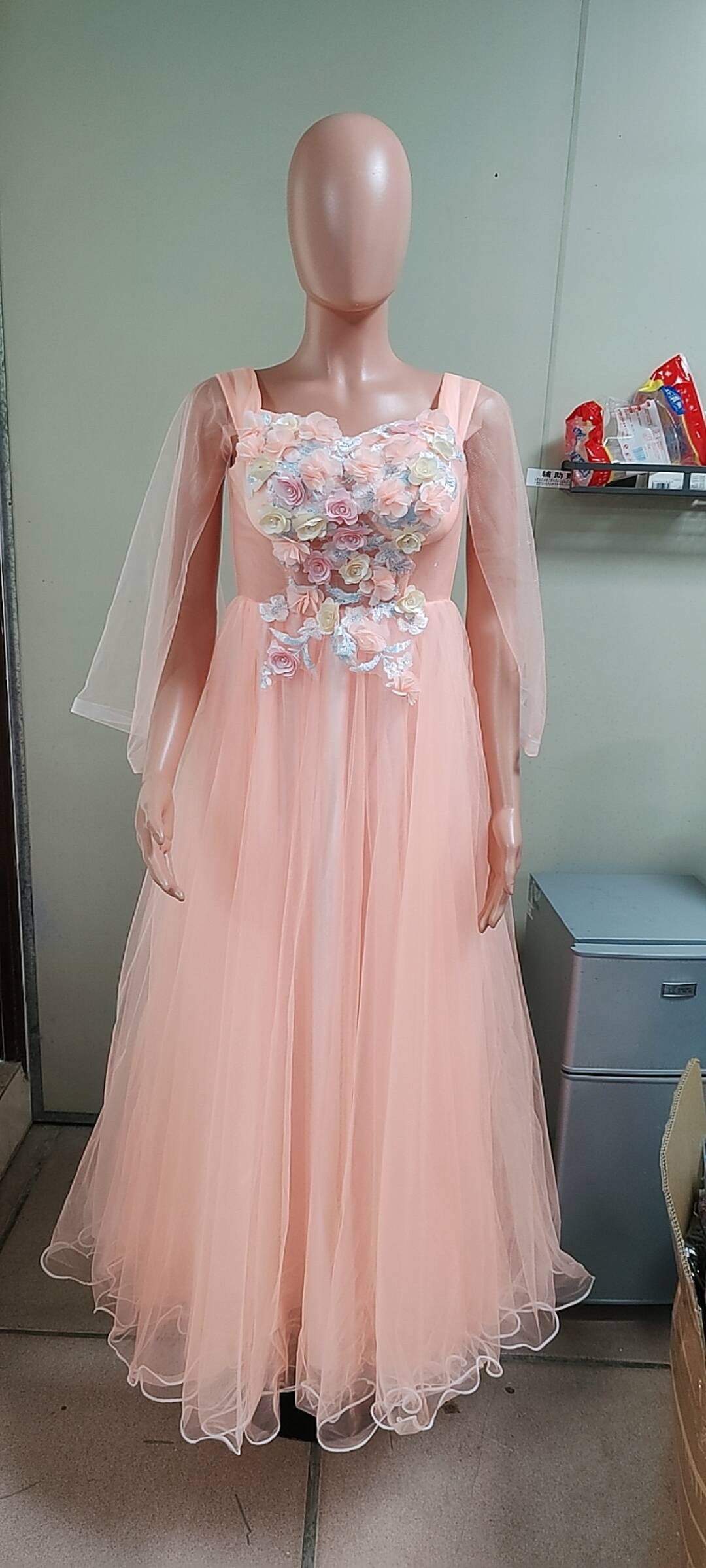 Women Tutu Maxi Evening Dress(Processing time need 3-6 days)