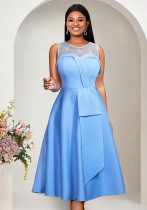 Diamond Mesh Patchwork Elegant A-Line Evening Dress Diamond Mesh Patchwork Elegant A-Line Evening Dress