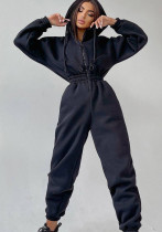 Sports Casual Women's Hooded Jumpsuit Sports Casual Women's Hooded Jumpsuit