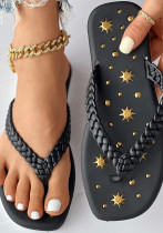 Women's Casual and fashionable beach flip flops Flat slippers Women's Casual and fashionable beach flip flops Flat slippers