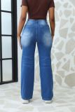 Retro Straight Loose Casual Women's Denim Pants