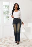 Retro Straight Loose Casual Women's Denim Pants