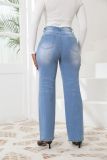 Retro Straight Loose Casual Women's Denim Pants