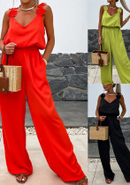Spring Summer Style Strap Sleeveless Casual Loose Women Jumpsuit Spring Summer Style Strap Sleeveless Casual Loose Women Jumpsuit