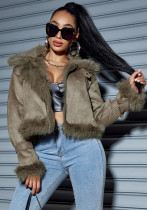 Suede Short Jacket Women Autumn And Winter Coat Suede Short Jacket Women Autumn And Winter Coat