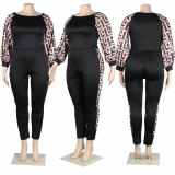 Sexy Printed Causal Suits two piece pants set Nightclub Clothing Women's Clothes