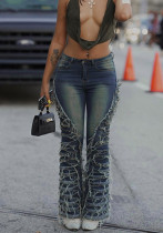 Plus Size Women autumn trend Denim wide-leg Pant Plus Size Women autumn trend Denim wide-leg Pant