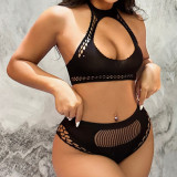 Sexy Lingerie Sexy Hollow Net Fishnet See-Through Bikini Set