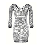 Round Neck Long Sleeve Women's Sexy Fishnet Nightdress Sexy Net Clothes