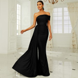 Chic Off Shoulder Sexy Long Formal Party Bodycon Ribbon Evening Dress Bridesmaid Dress