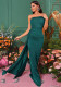 Chic Off Shoulder Sexy Long Formal Party Bodycon Ribbon Evening Dress Bridesmaid Dress