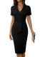 Women's Fashion Sexy Chic Elegant Bodycon Belt Professional Career Dress