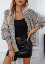 Women Fall and Winter Open-front Long Sleeve Knitting Sweater Jacket