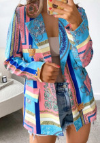 Fashion Print Ladies Blazer Jacket Fashion Print Ladies Blazer Jacket