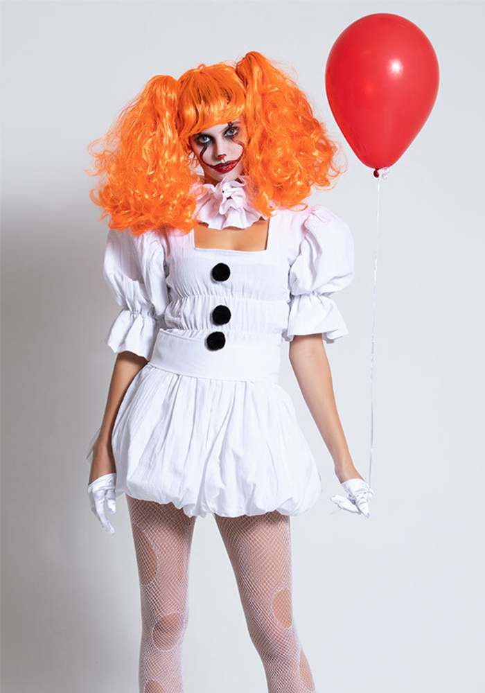 Adult Women's Lets Play Clown Game Costume main image 1