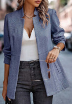 Women Season Casual Solid Blazer Jacket Women Season Casual Solid Blazer Jacket