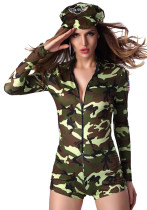 Women camouflage stage performance clothes Women camouflage stage performance clothes