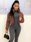 Fall and Winter Women Padding Crop Jacket