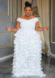 Women's Africa Plus Size high waist Formal Party evening dress