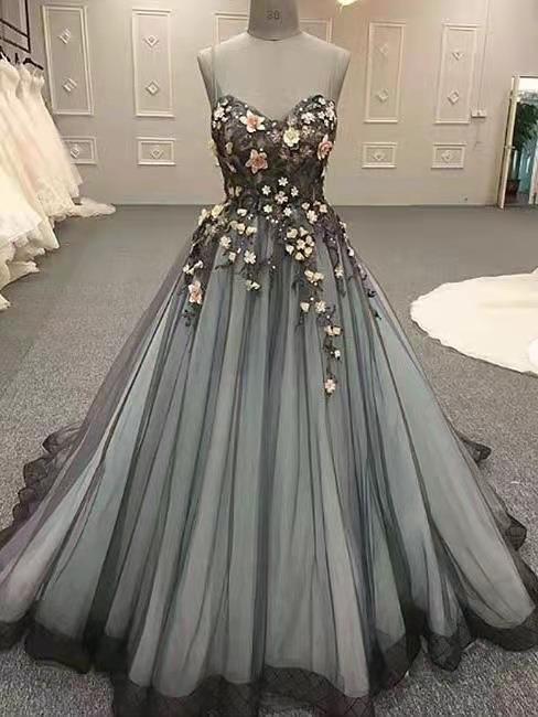 luxury wedding gown summer off shoulder A-line formal party evening dress(Processing time need 3-6 days)