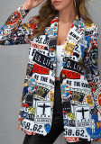 Women printed Blazer Coat