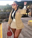 Autumn Winter Outdoor Jacket Fashion Letter Printed Coat