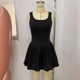 Women's Fashion Sleeveless Slim Sexy Bubble Strap Dress