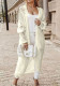Fashion Solid Color Long Hollow Sweater Cardigan