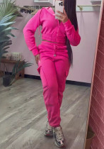 Autumn Winter Women's Fashion Hooded Long Sleeve Hoodies Pocket Sweatpants Tracksuit Autumn Winter Women's Fashion Hooded Long Sleeve Hoodies Pocket Sweatpants Tracksuit