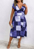 Women printed v-neck sleeveless maxi dress Women printed v-neck sleeveless maxi dress