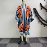 Women printed Bat Sleeves jacket