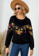 Women Casual Star Sequins Decorated Round Neck long sleeve top