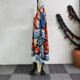 Women printed Bat Sleeves jacket