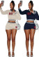 Sports Long Sleeve Shorts Sweater Shorts Set