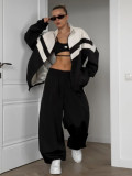 Women Patchwork Two Piece Set