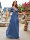 Women Short-sleeved evening dress