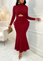 Women autumn Round Neck dress Women autumn Round Neck dress