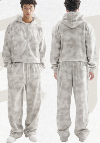 Men's Hoodies and Sweatpants Two Piece Set