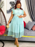 Women's Africa Plus Size Fashion Elegant Dress