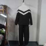 Women Patchwork Two Piece Set