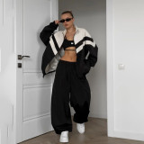 Women Patchwork Two Piece Set