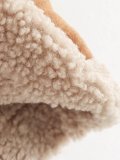Autumn Winter Women's Woolen Coat Turndown Collar Loose Fur Fleece Jacket