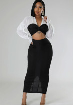 Fashionable Autumn Women Casual Long Sleeve Women's Two-Piece Skirt Set Fashionable Autumn Women Casual Long Sleeve Women's Two-Piece Skirt Set