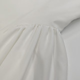 Women Solid Strapless Dress