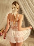 Women White Dress Sexy Lingerie