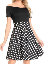 Women Retro Polka Dot Dress